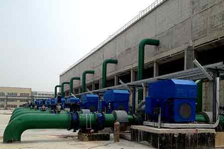 KPS系列單級(jí)雙吸離心泵在江蘇虹港石化使用現(xiàn)場(chǎng)