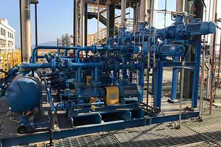 肯富來液環(huán)泵機組在珠海萬通特種工程塑料有限公司使用現場