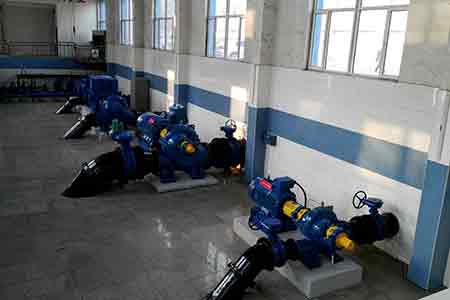 KPS系列單級雙吸離心泵在沈陽自來水公司砂山泵站使用現(xiàn)場