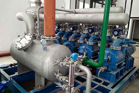 肯富來液環(huán)泵機組在昆明積大制藥股份有限公司使用現(xiàn)場