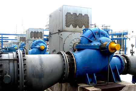 KPS系列單級(jí)雙吸離心泵在上海氯堿化工節(jié)能改造項(xiàng)目使用現(xiàn)場(chǎng)