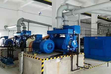 肯富來(lái)液環(huán)泵機(jī)組在沈東熱電廠脫硫項(xiàng)目使用現(xiàn)場(chǎng)